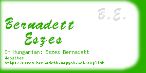 bernadett eszes business card